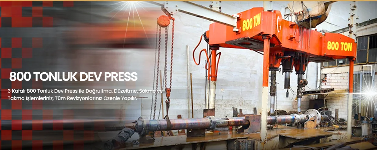 Arşivdeki 800 tonluk dev press tanıtım görseli
